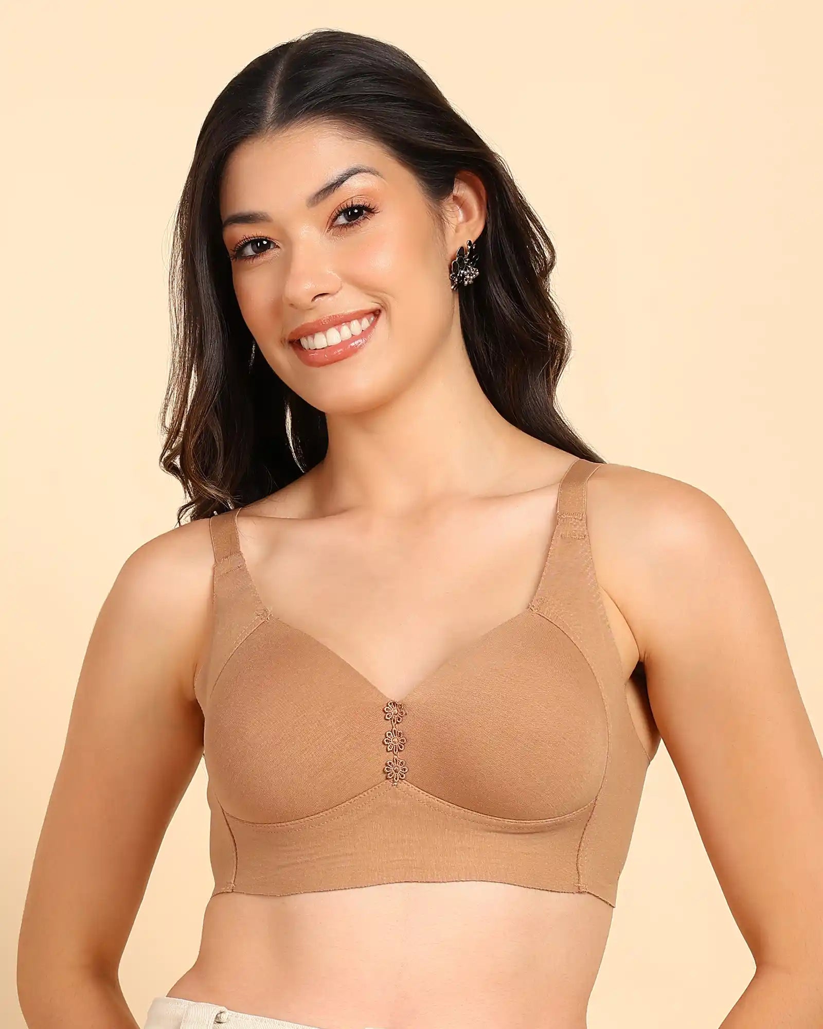 Tweens Invisi-Fit Lightly Padded Cotton Bonded Seamless Minimiser Bra