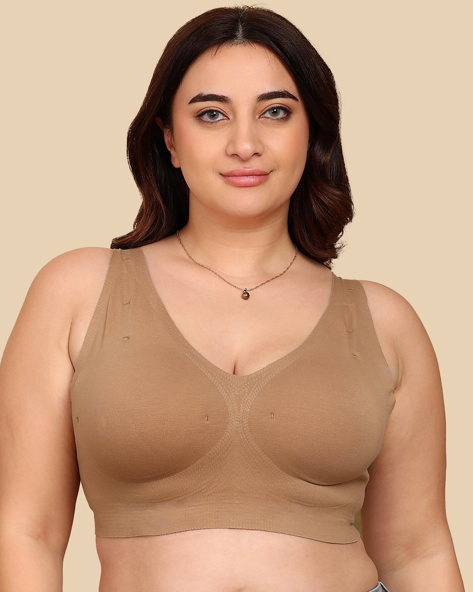 Tweens Bonded Breathable Cotton Plus-Size Padded Full-Coverage Bra (TW-SB-918)