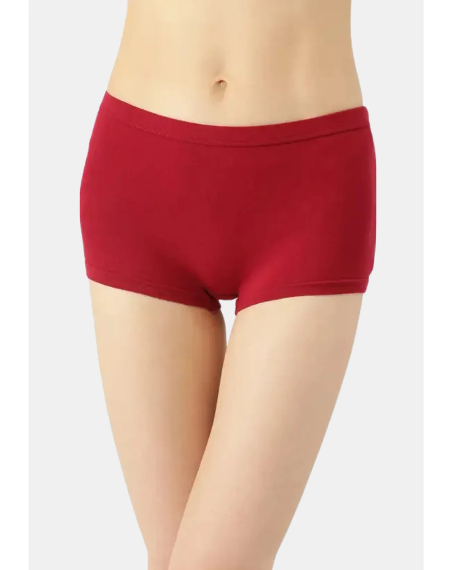 Tweens High-Rise Cotton Stretch Boyshorts Full Coverage, Seamless Comfort Everyday Essentials (Pack Of 3))