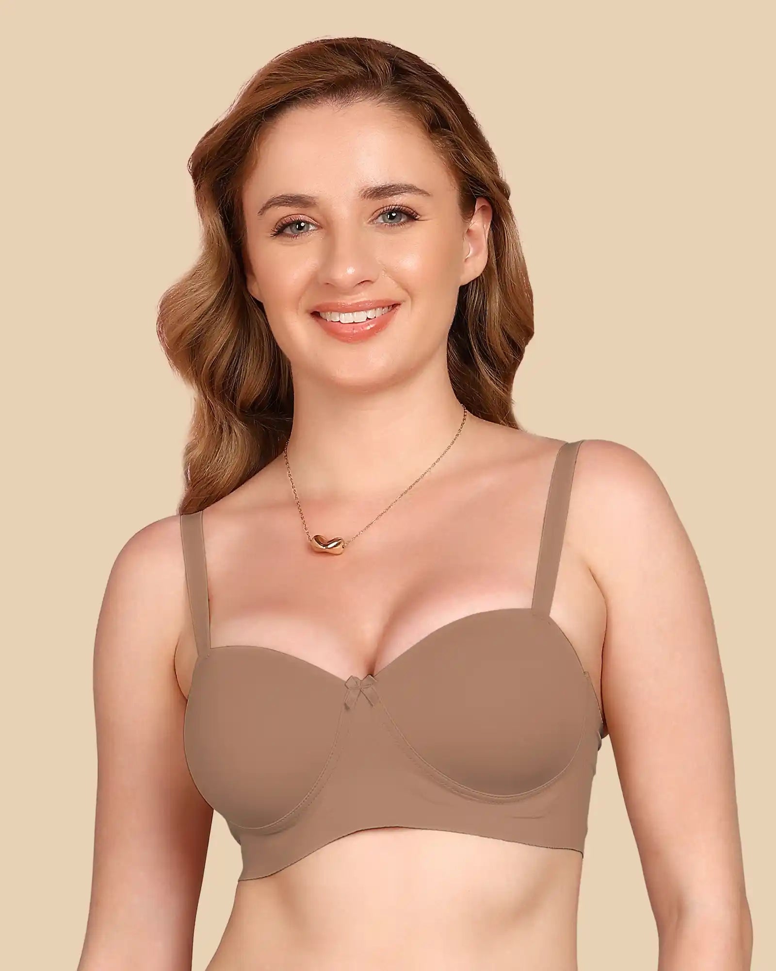 Tweens Bonded Demi-Cup Padded Cotton Spandex Bra (SB-91012)