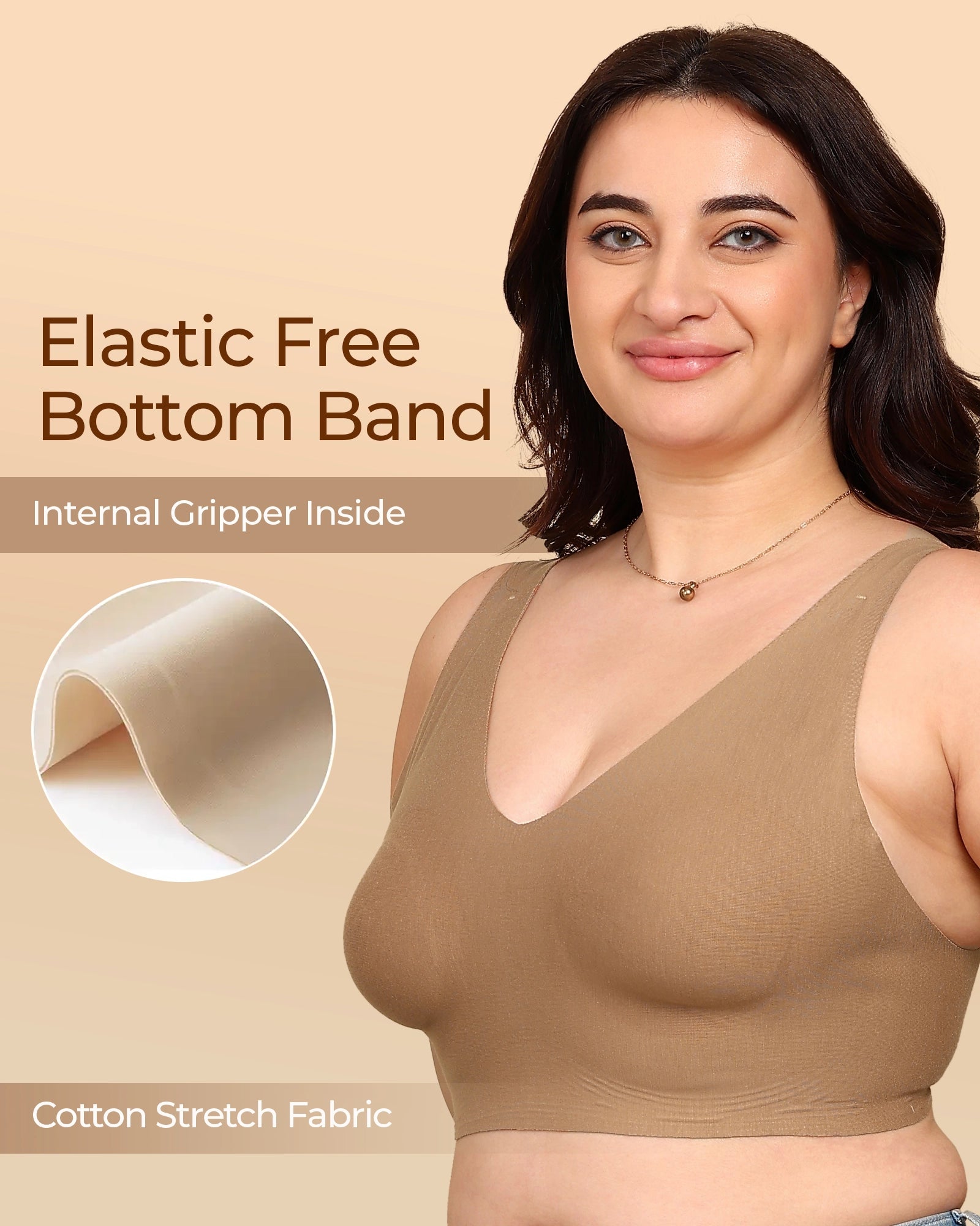 Tweens Bonded Breathable Cotton Plus-Size Full-Coverage Bra with Hidden Concealer (TW-SB-915)