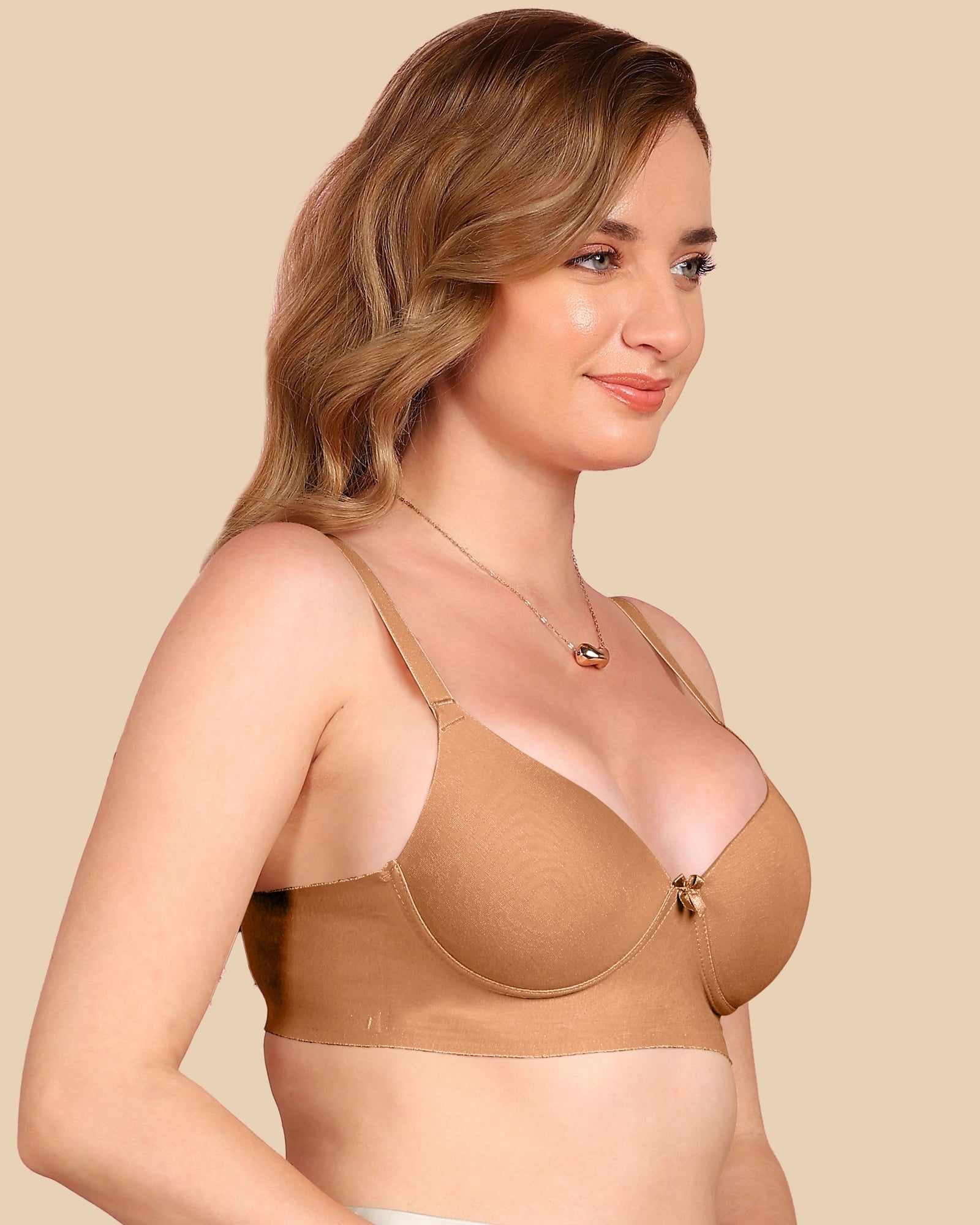 Tweens Bonded Breathable Cotton Push-Up 3/4-Coverage Bra (Level 3 Padding) (SB-93510)