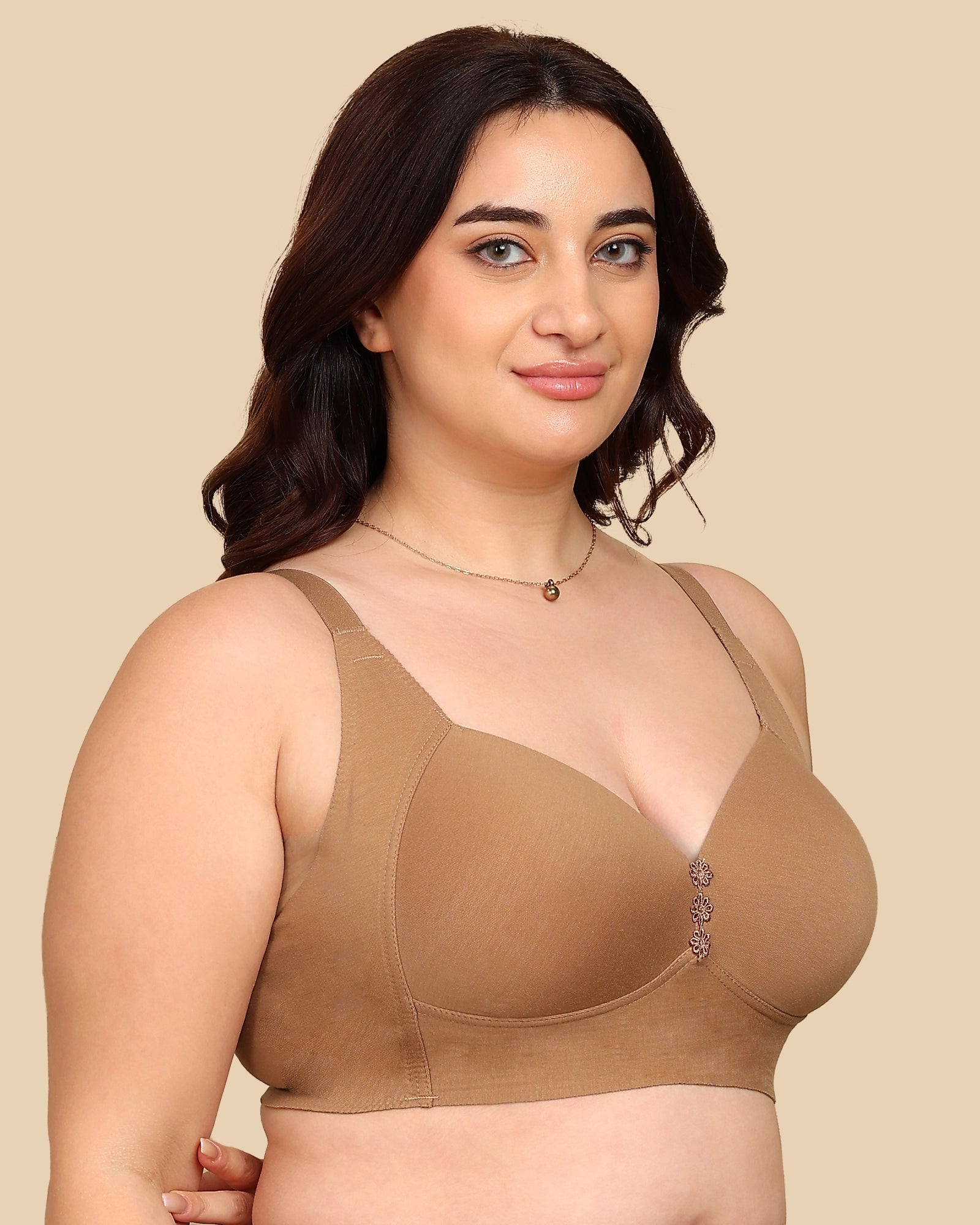 Tweens Bonded Breathable Cotton Plus-Size Padded M-Frame Minimiser (SB-9203)