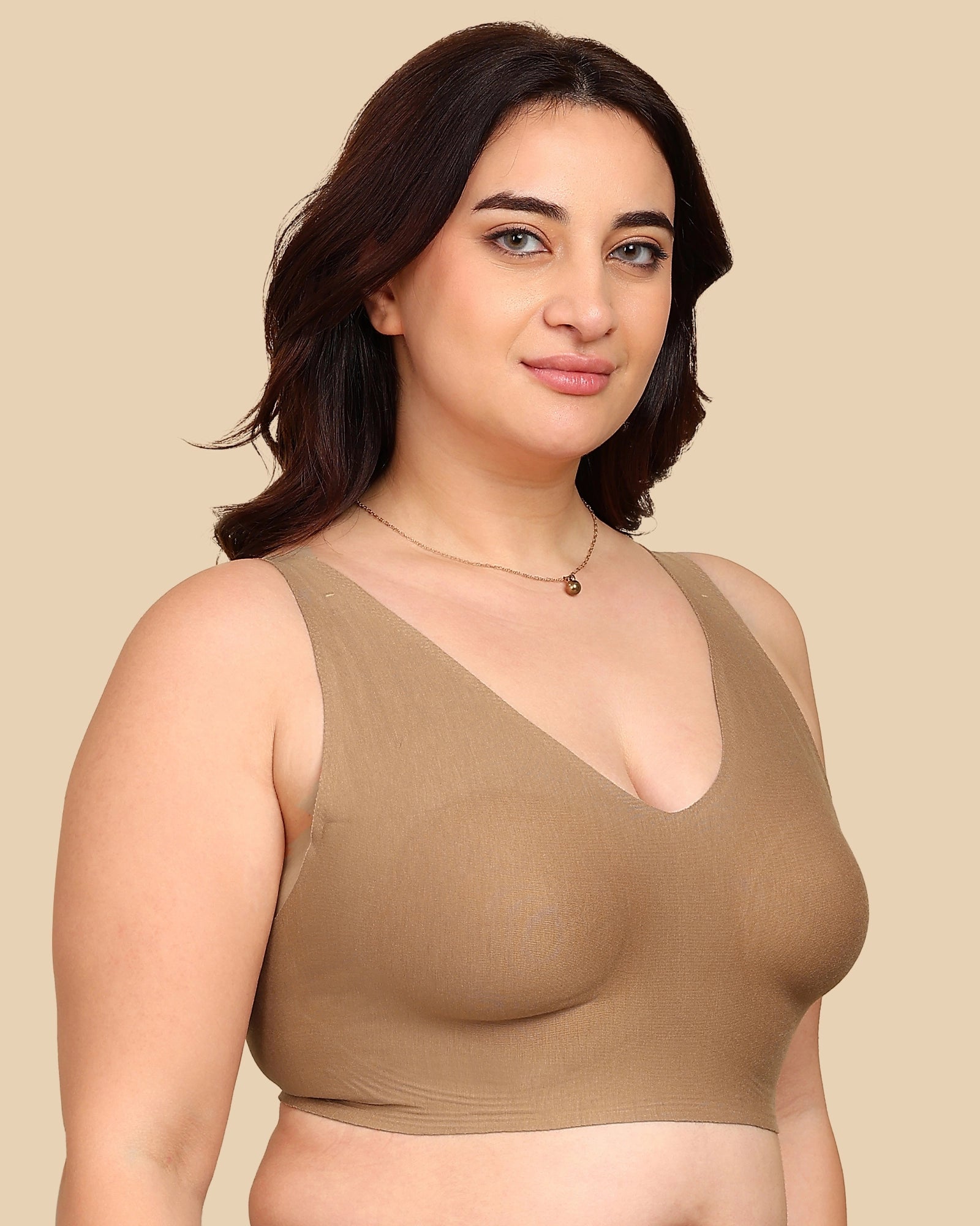 Tweens Bonded Breathable Cotton Plus-Size Full-Coverage Bra with Hidden Concealer (TW-SB-915)