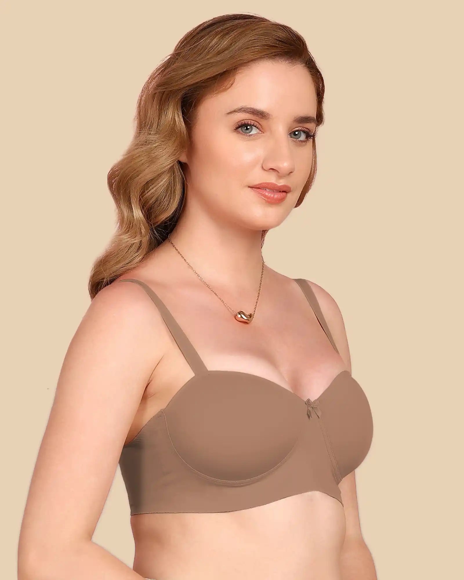 Tweens Bonded Demi-Cup Padded Cotton Spandex Bra (SB-91012)