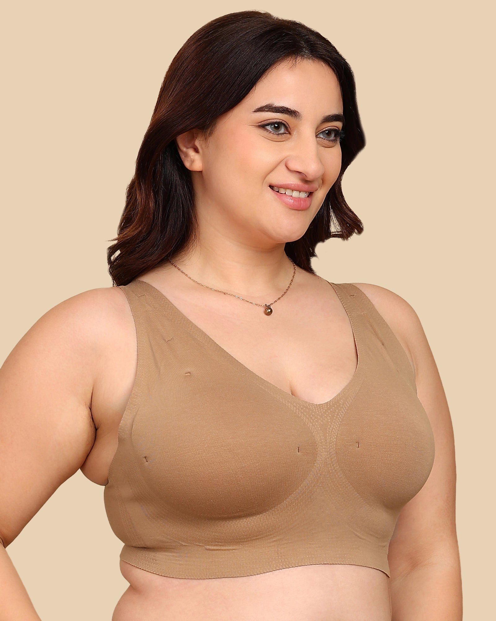 Tweens Bonded Breathable Cotton Plus-Size Padded Full-Coverage Bra (TW-SB-918)