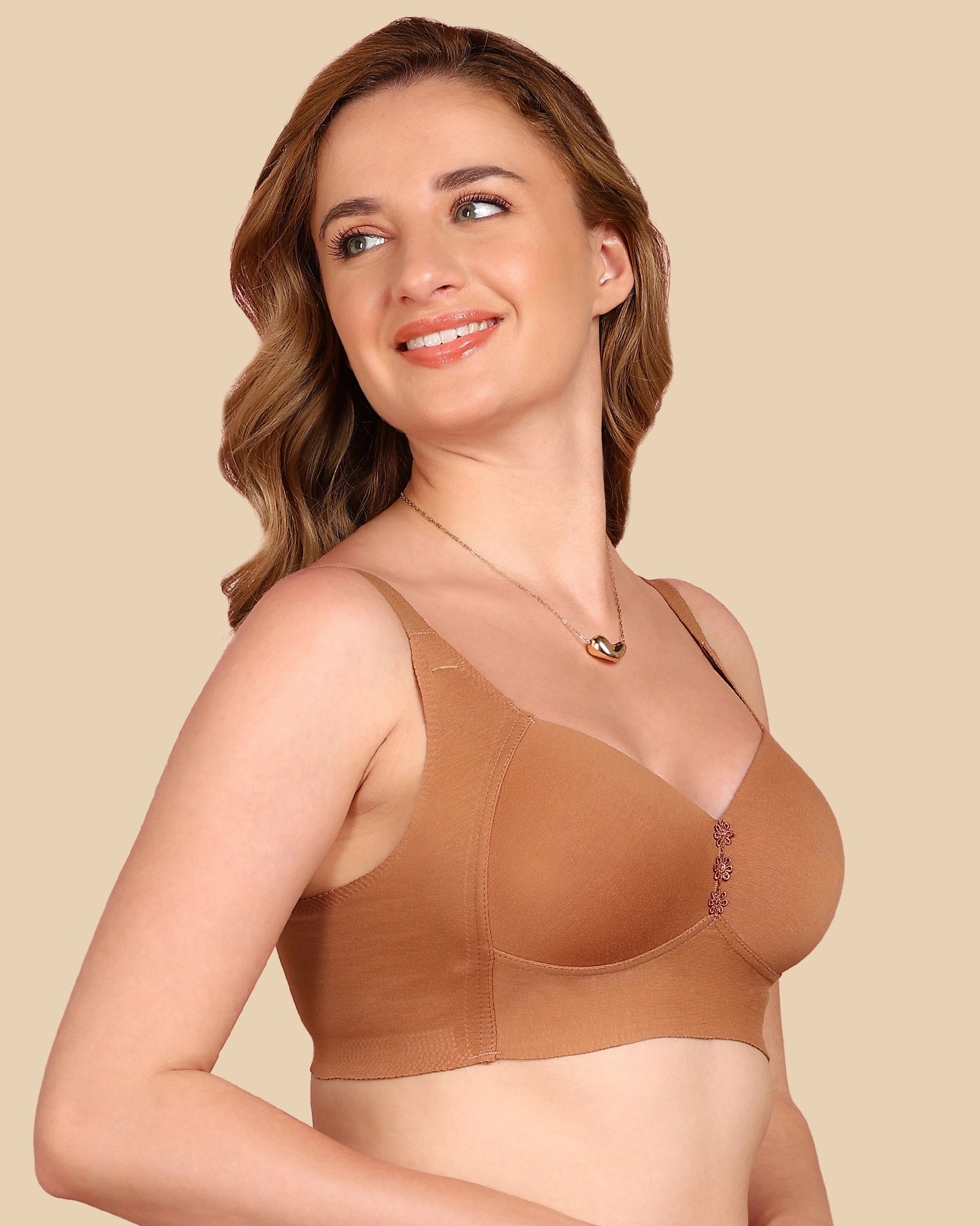 Tweens Bonded Breathable Cotton Plus-Size Padded M-Frame Minimiser (TW-SB-9203)