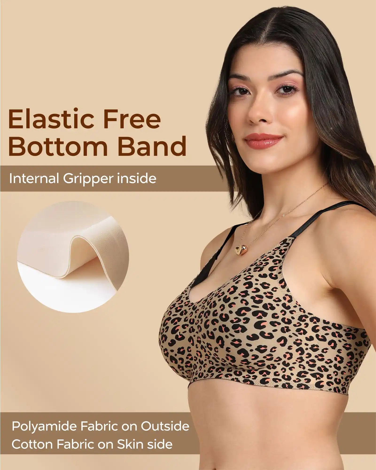 Tweens Bonded Printed Full-Coverage Padded Bra (SB-6828 PR)