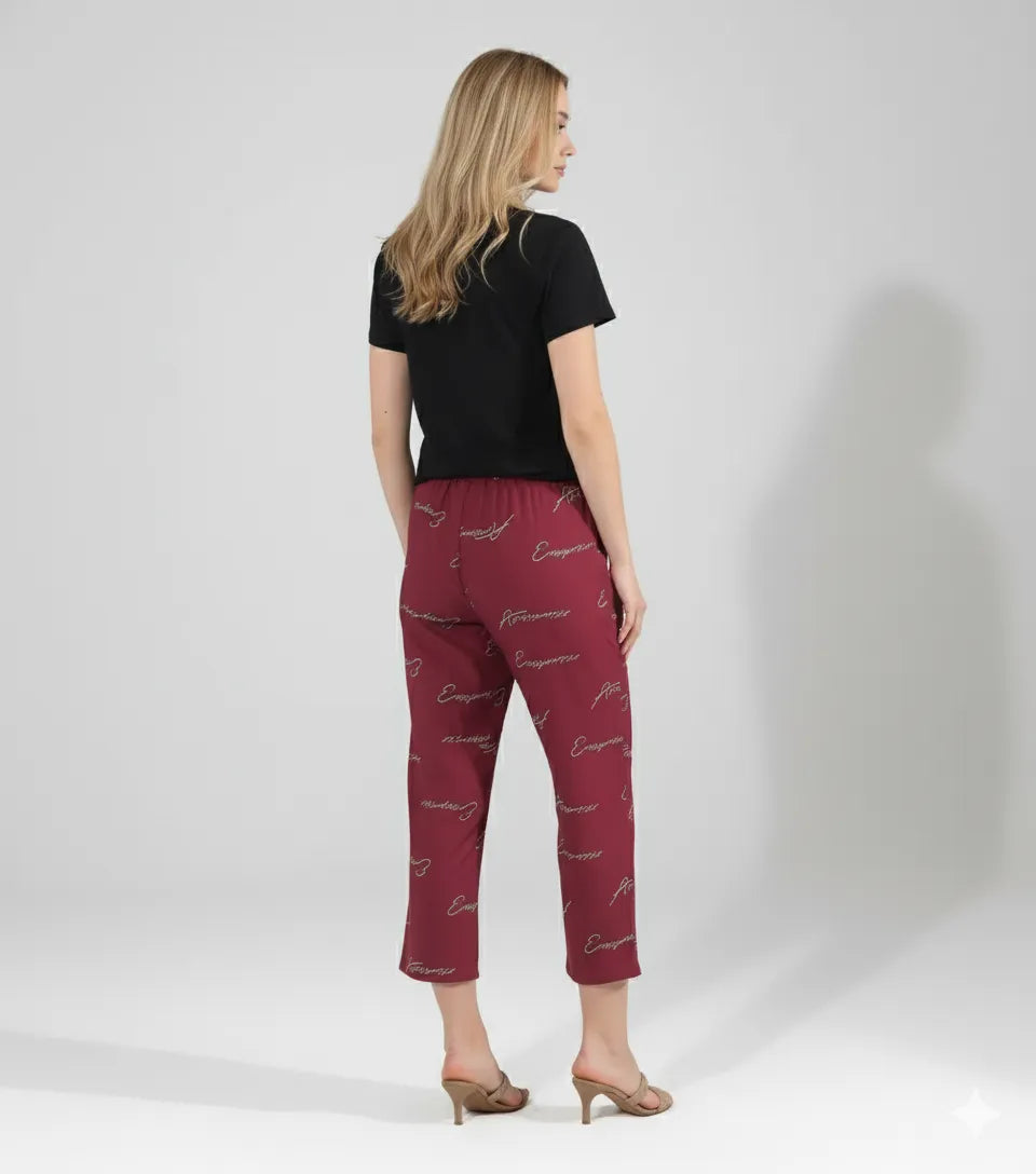 Arolisa Women’s Rayon Lounge Set – Tee & Pyjama, Relaxed Fit