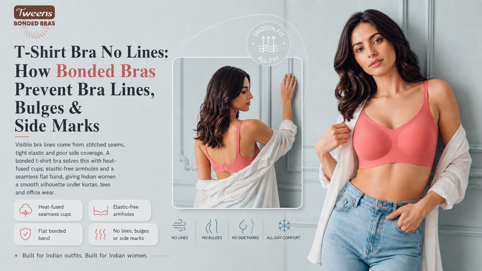 T-Shirt Bra No Lines: How Bonded Bras Prevent Bra Lines, Bulges &amp; Side Marks