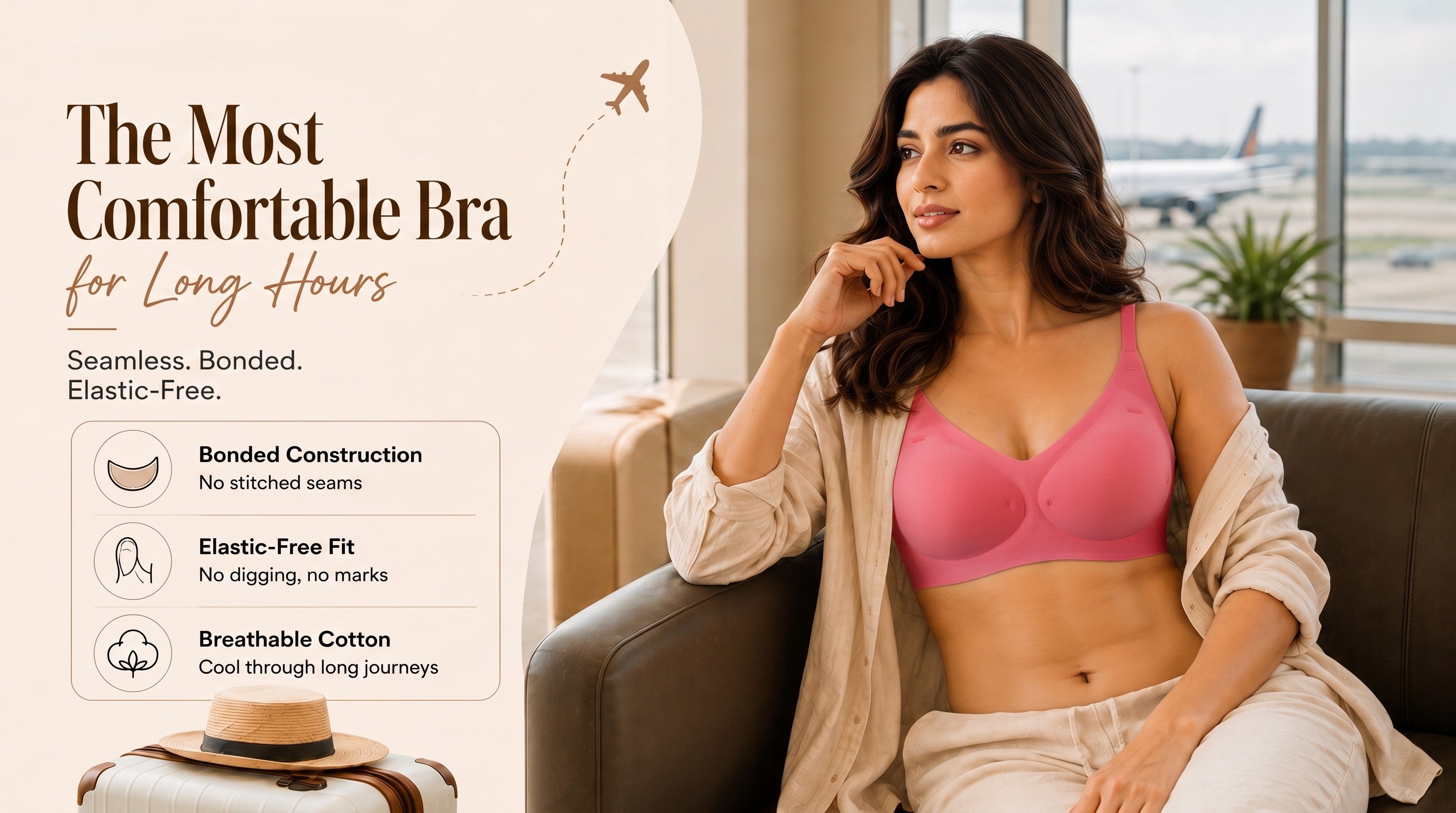 Bonded Bra for Travel: The Most Comfortable Bra for Long Hours