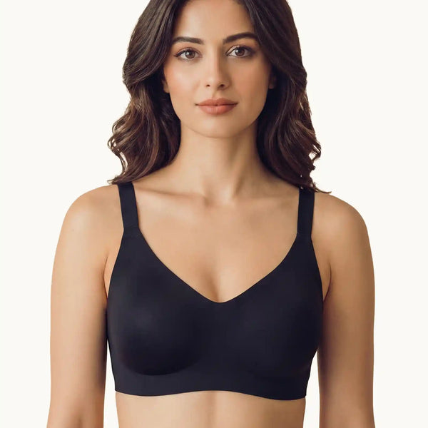Cotton Padded Full Coverage Bonded Bra (SB-938-Black)
