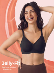 Tweens Jelly-Fit Bonded Bra (Black)