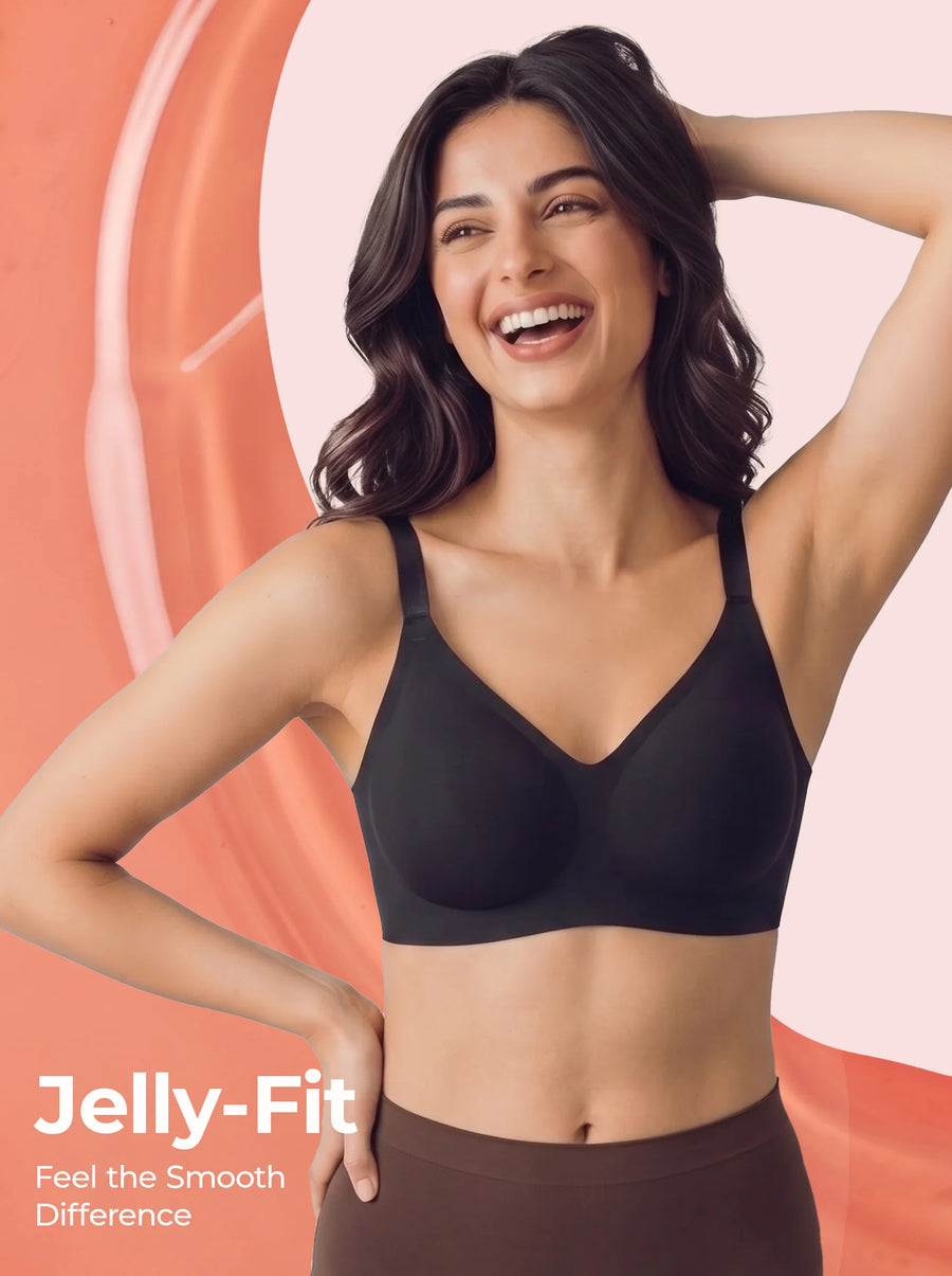 Tweens Jelly-Fit Bonded Bra (Black)