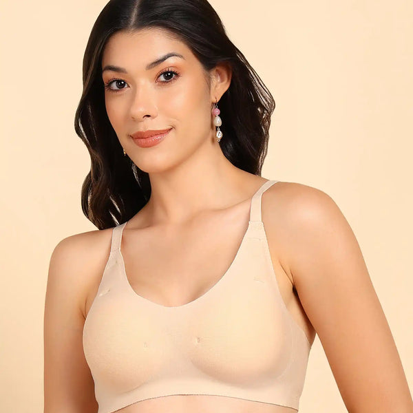 Tweens Lightly-Padded Cotton Spandex Invisi-Fit Bra (SKIN)