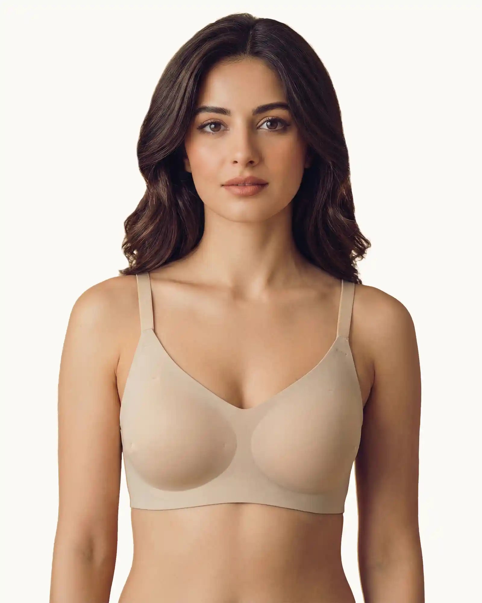 Cotton Padded Full Coverage Bonded Bra (SB-938-Skin)