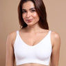 Cotton Non-Padded Full Coverage Bonded Bra (SB-935-White) (GB)
