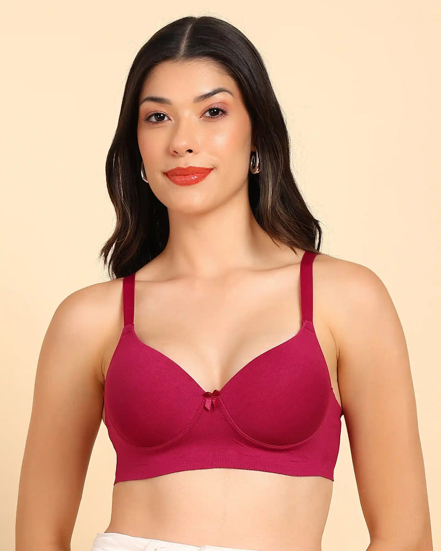 Tweens Bonded Breathable Cotton Push-Up 3/4-Coverage Bra (Level 3 Padding) (SB-93510)