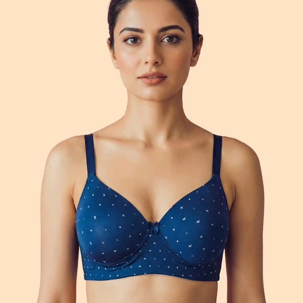 Printed Bonded Maximiser Bra (Level-2 Padding) (TW-SB-51755)