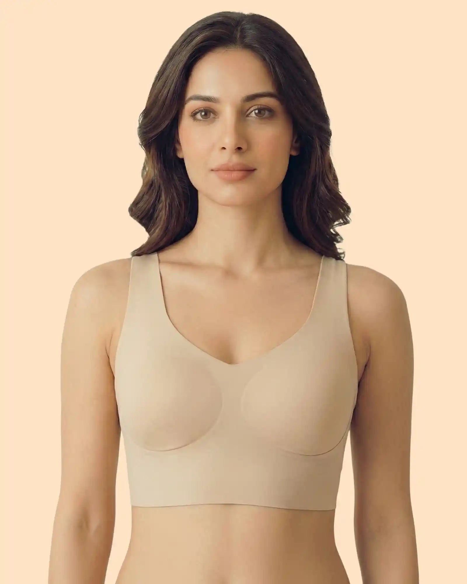 Polyamide Padded Slip on Bra (TW-SB-985) (Skin)