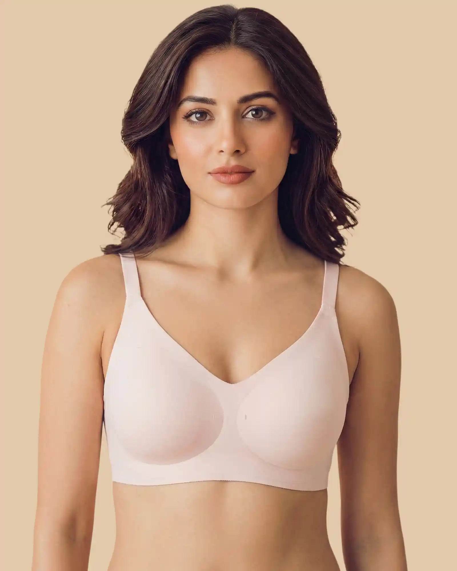 Polyamide Padded Full Coverage Bonded Bra (SB-968)(Rose)