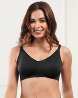Polyamide Padded Full Coverage Bonded Bra (SB-968)(Black) (GB)