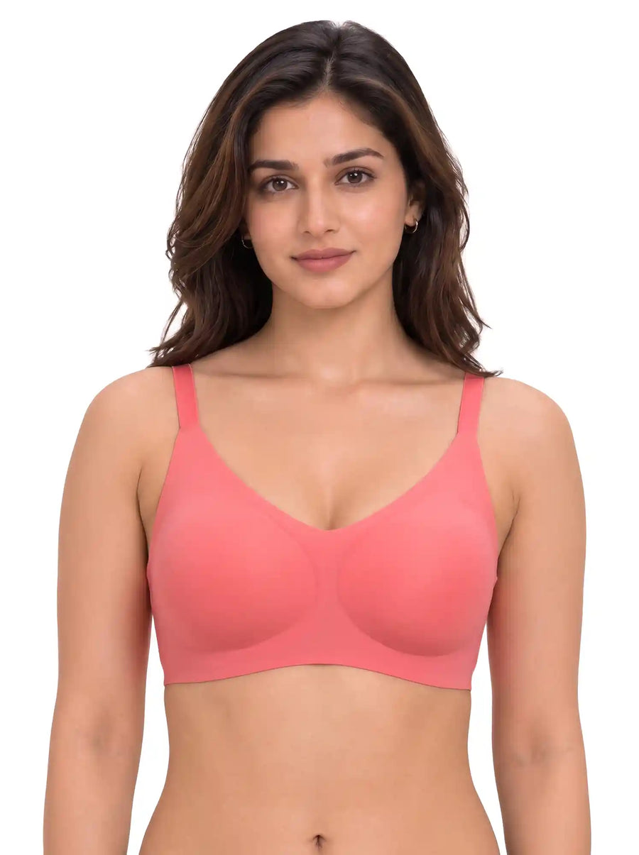 Tweens Cotton Jelly-Fit Bra | Padded (Coral)