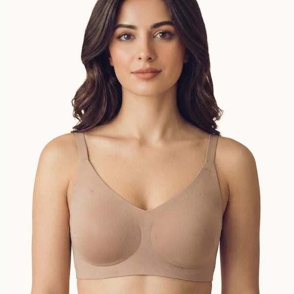 Cotton Padded Full Coverage Bonded Bra (SB-938-Fawn)