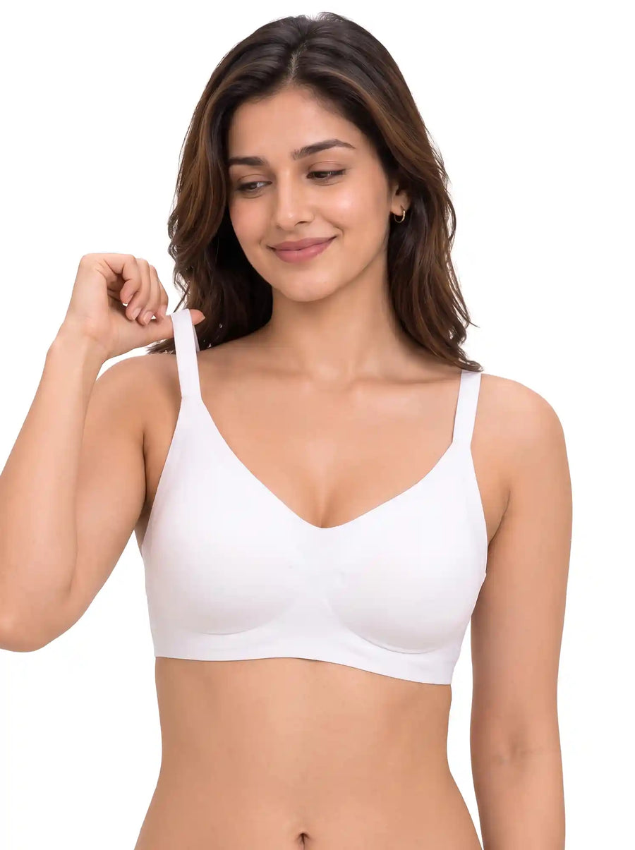 Tweens Cotton Jelly-Fit Bra | Padded (White)