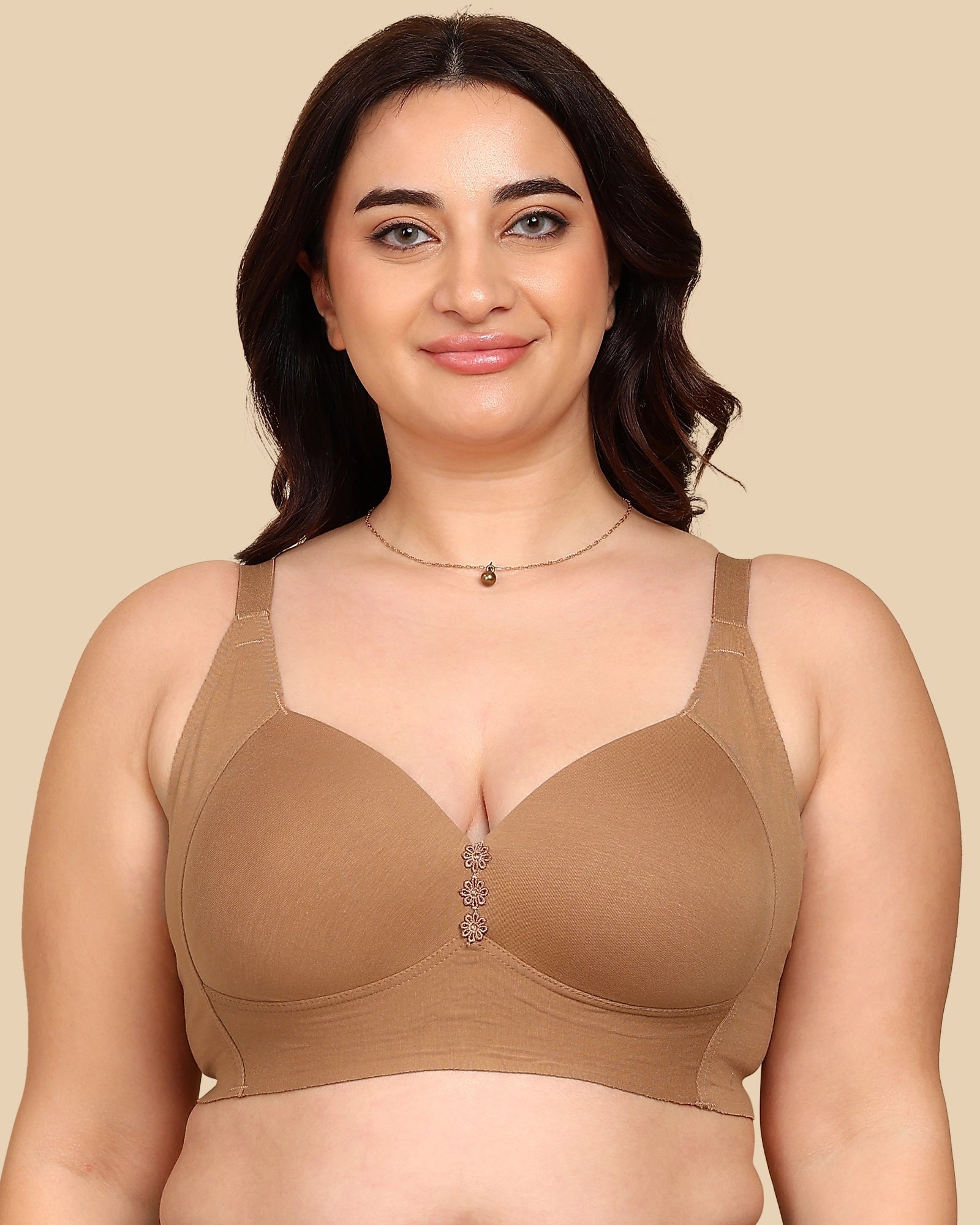 Tweens Bonded Breathable Cotton Plus-Size Padded M-Frame Minimiser (SB-9203)