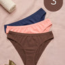 Cotton Medium Coverage Bikini Cut Panty with Soft Waistband(TW-71) (1 Navy+1 Coffee+1 Coral)