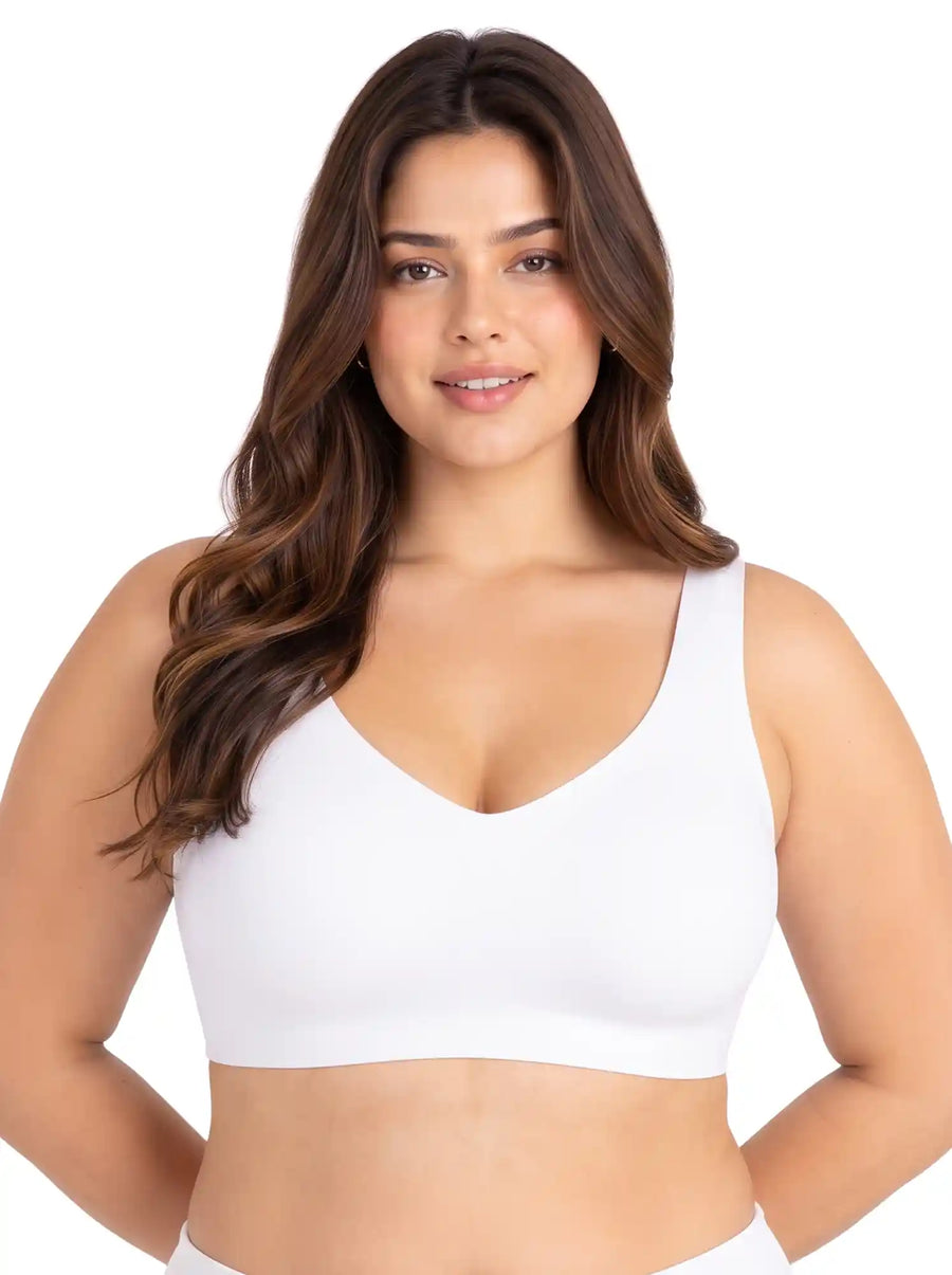 Tweens Cotton Jelly-Fit Plus-Size Bra | Padded (White)
