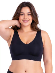 Tweens Cotton Jelly-Fit Plus-Size Bra | Non-Padded (Black)