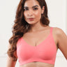 Cotton Padded Full Coverage Bonded Bra (SB-938-Coral) (GB)