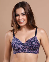 Everyday Lightly Padded Polyamide Printed Bonded Bra (TW-SB-59928) (GB)