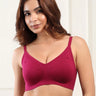 Cotton Padded Full Coverage Bonded Bra (SB-938-Wine) (GB)