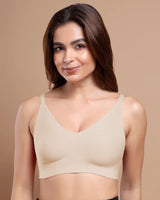 Cotton Non-Padded Full Coverage Bonded Bra (SB-935-Skin) (GB)