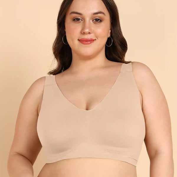 Tweens Invisi-Fit Cotton Fabric Plus-Size Lightly Padded Bra(TW-SB-918-SKIN)