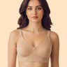 Everyday Plus-Size Bonded Bra | Non-Padded | Breathable Cotton (TW-CT-94001-Skin)