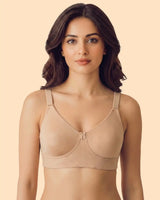 Everyday Plus-Size Bonded Bra | Non-Padded | Breathable Cotton (TW-CT-94001-Skin)