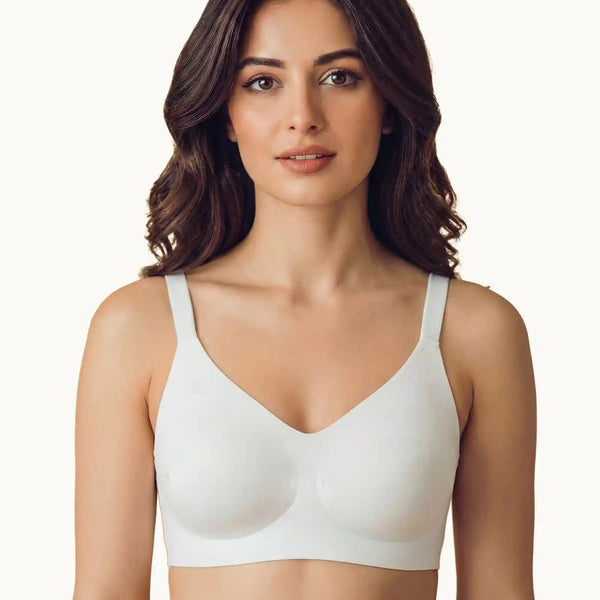 Cotton Padded Full Coverage Bonded Bra (SB-938-White)