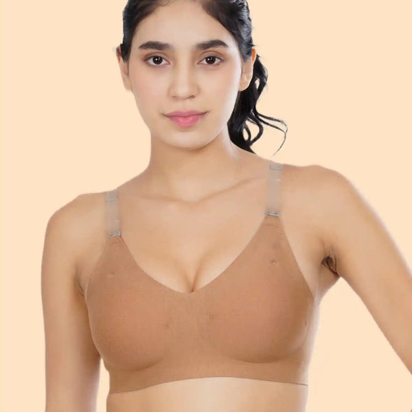 Cotton Padded Bonded Backless Bra (TW-SB-9851-FWN)
