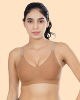 Cotton Padded Bonded Backless Bra (TW-SB-9851-FWN)