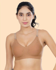 Cotton Padded Bonded Backless Bra (TW-SB-9851-FWN)