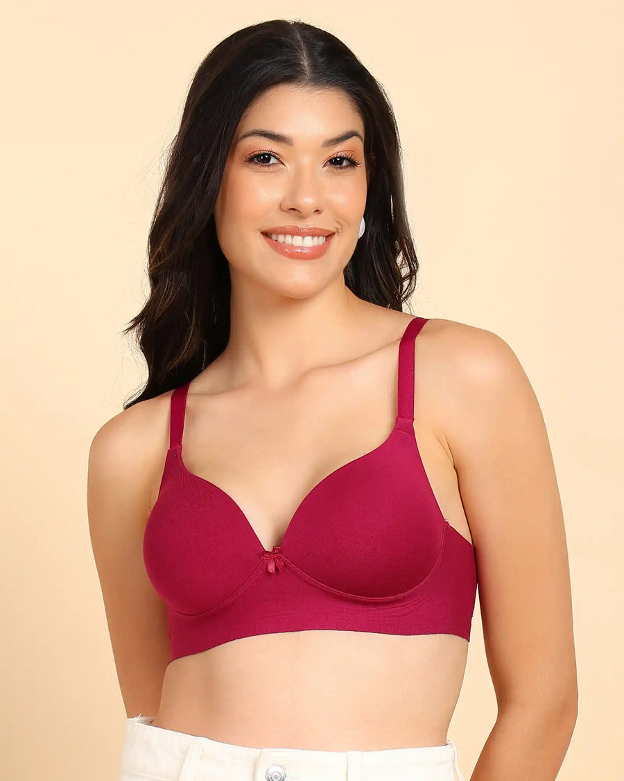Tweens Bonded Breathable Cotton Push-Up 3/4-Coverage Maximiser Bra (Level 2 Padding) (SB-97015)