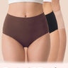Polyamide Full Coverage High Waist Seamless Hipster Panty with Ultra Soft Inner Elastic Waistband  (TW-3001) (Coffee+Black+Skin)
