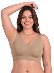 Tweens Cotton Jelly-Fit Plus-Size Bra | Non-Padded (Fawn)