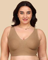Tweens Bonded Breathable Cotton Plus-Size Full-Coverage Bra with Hidden Concealer (TW-SB-915)