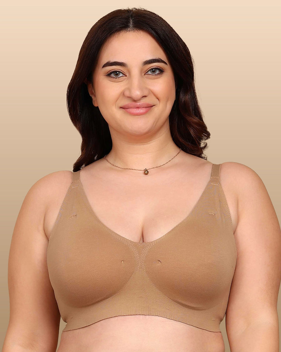 Tweens Bonded Breathable Cotton Padded Full-Coverage Bra (SB-938)
