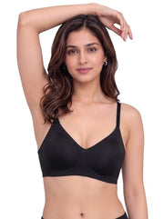 Tweens Cotton Jelly-Fit Bra | Padded (Black)